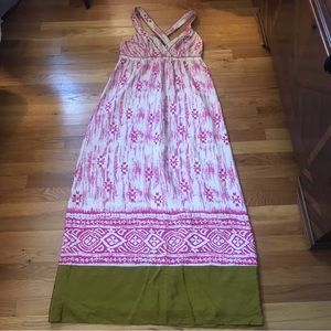 Loft 100% Silk Maxi Dress